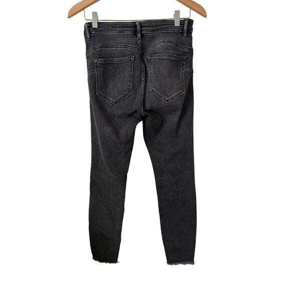 Allsaints Grey Miller Skinny Jeans/Denim High Rise Frayed Bottoms Moto/Party-28 - Picture 2 of 8